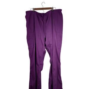 womens scrub star pants purple
